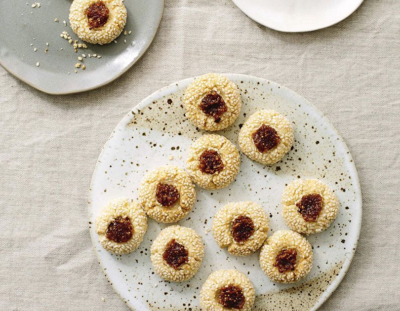 SESAME FENNEL  FIG BISCUITS  Cuisine For the love of 