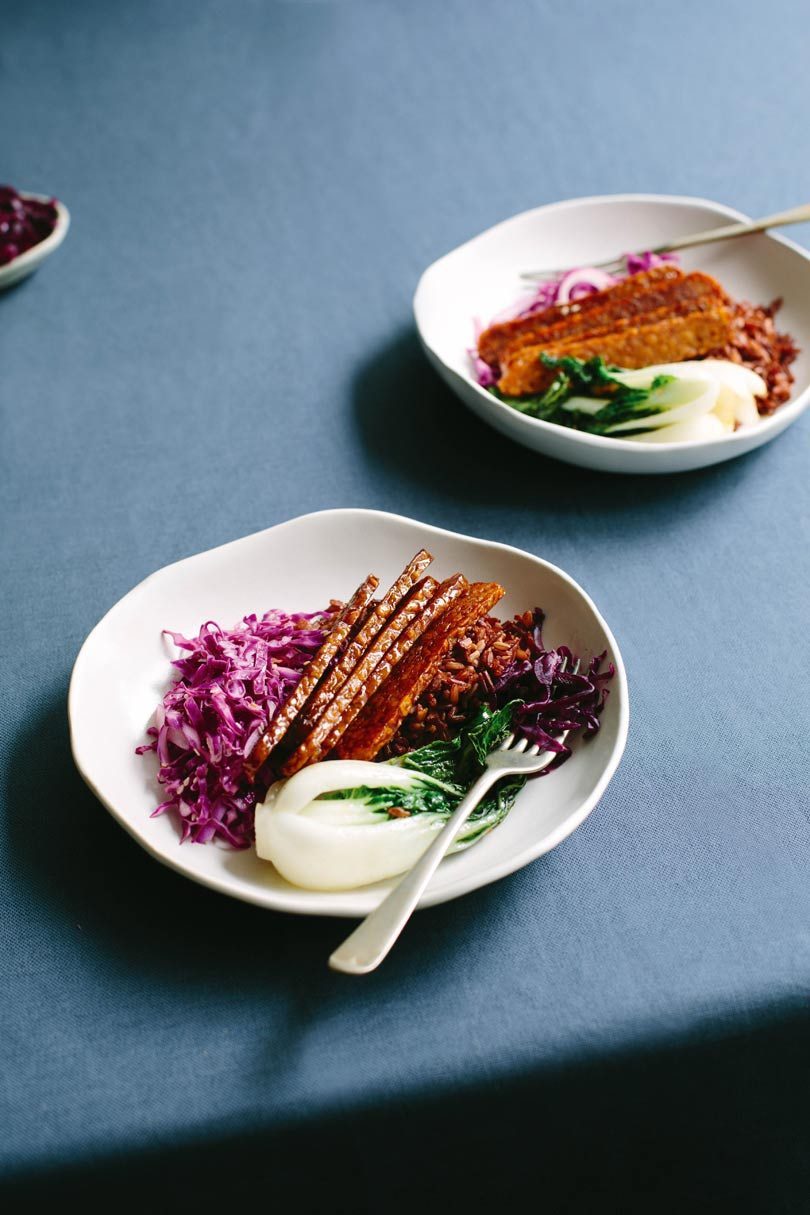 TERIYAKI TEMPEH & RED RICE BOWLS TERIYAKI TEMPEH & RED RICE BOWLS