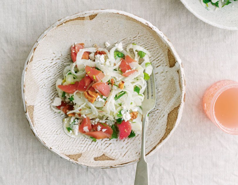 Pickled Rhubarb, Fennel & Feta Salad Pickled Rhubarb, Fennel & Feta Salad