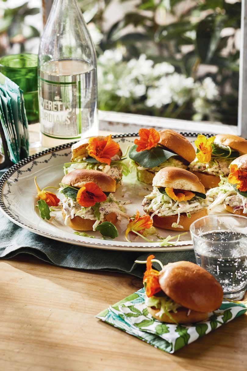 Crab & Nasturtium Sandwiches Crab & Nasturtium Sandwiches
