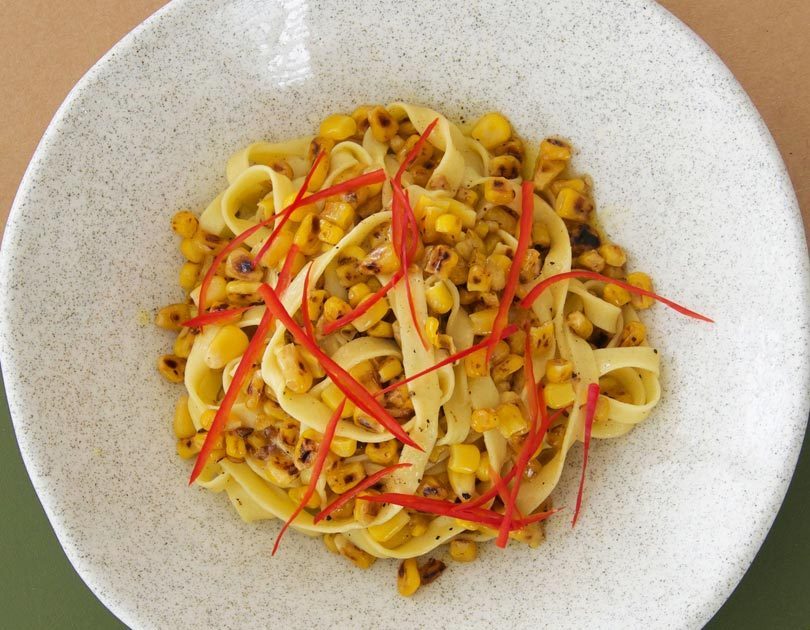Spaghetti with Charred Corn, Chilli & Lemon Spaghetti with Charred Corn, Chilli & Lemon