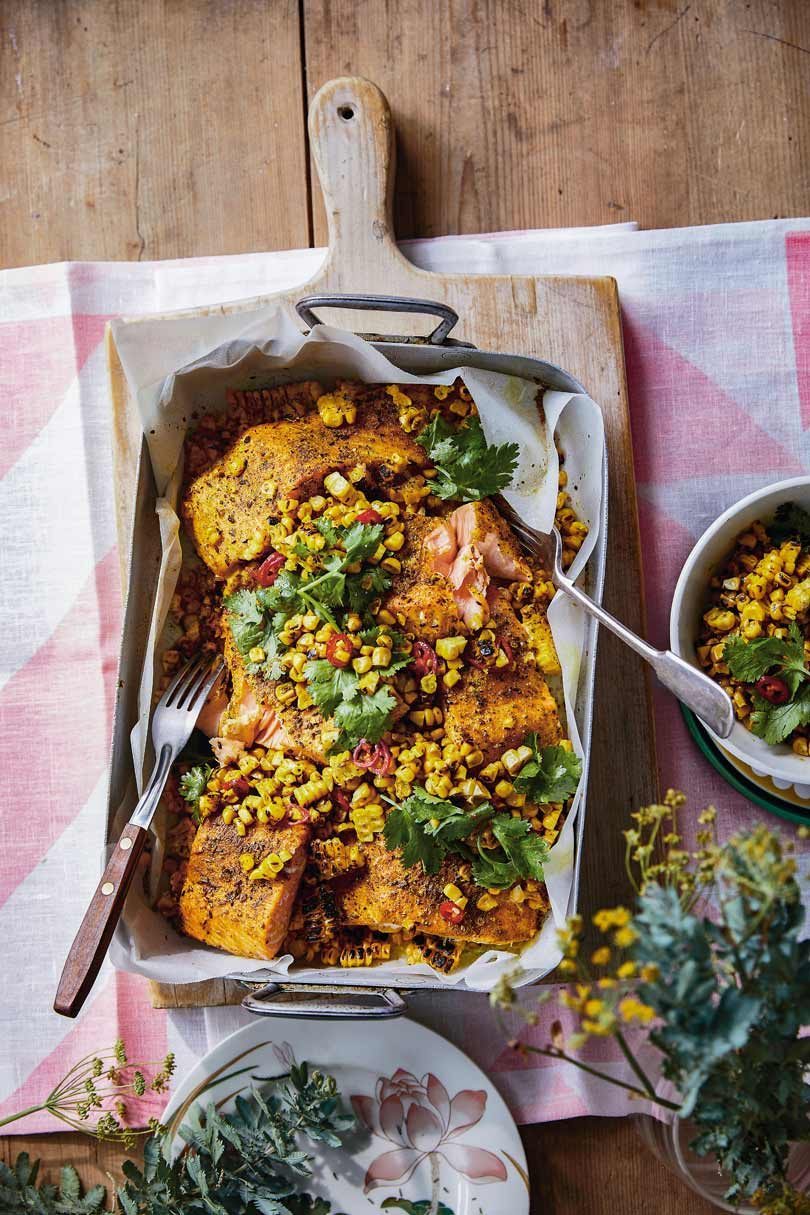 Limey Corny Salmon Bake Limey Corny Salmon Bake