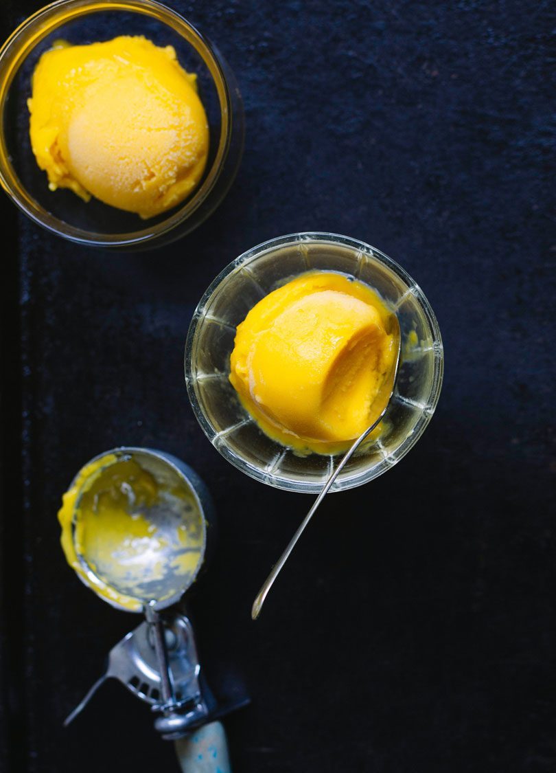 Quick Mango & Lime-Leaf Sorbet Quick Mango & Lime-Leaf Sorbet