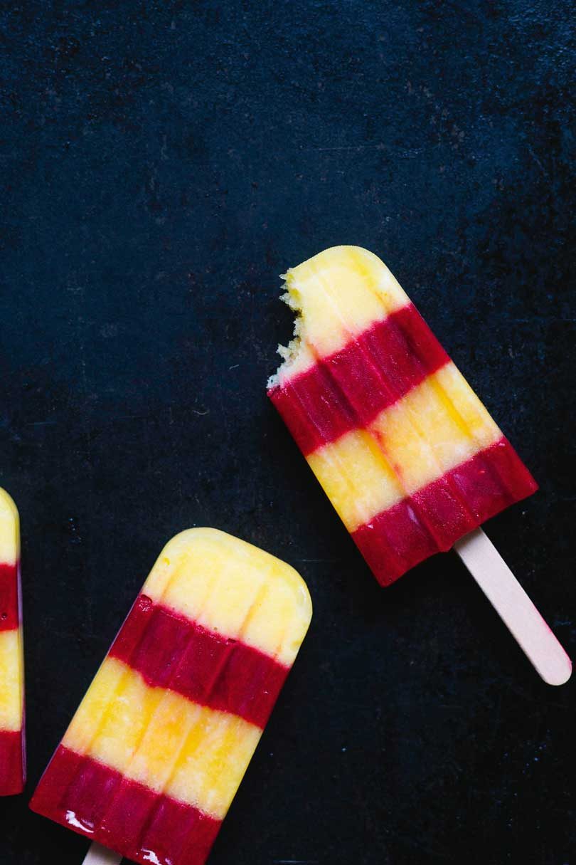 Pineapple, Lemongrass & Raspberry Ice Blocks Pineapple, Lemongrass & Raspberry Ice Blocks