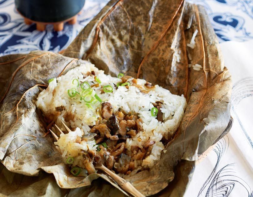 MUSHROOM & EGGPLANT STICKY RICE