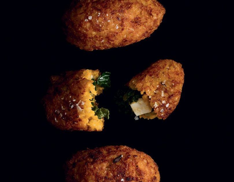 PUMPKIN KIBBEH STUFFED WITH FETA & SPINACH