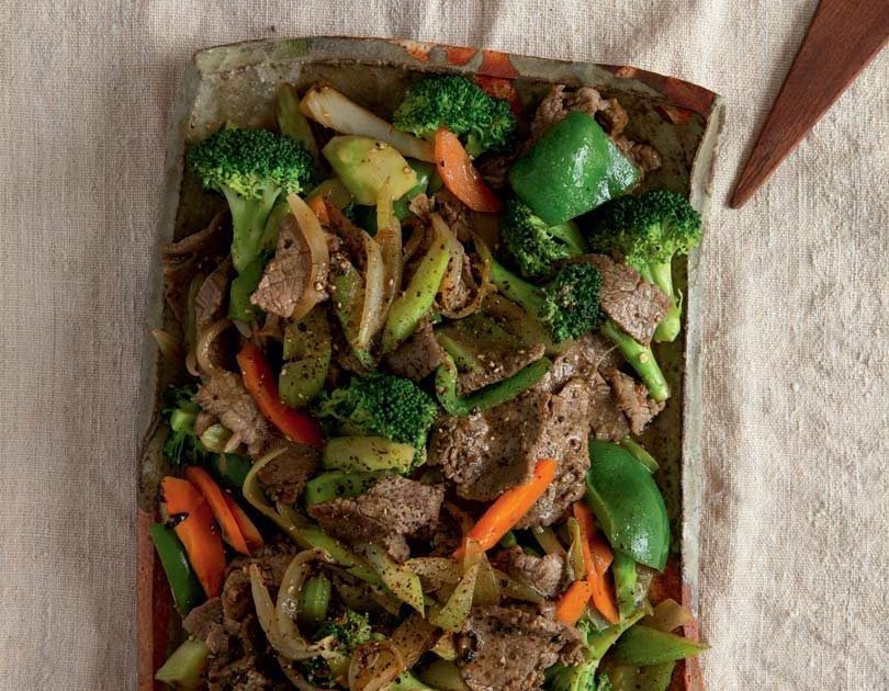 STIR-FRIED PEPPERED BEEF