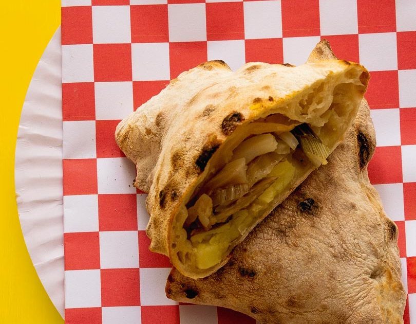 CALZONE: POTATO, GARLIC, PICKLED FENNEL & LEMON OIL