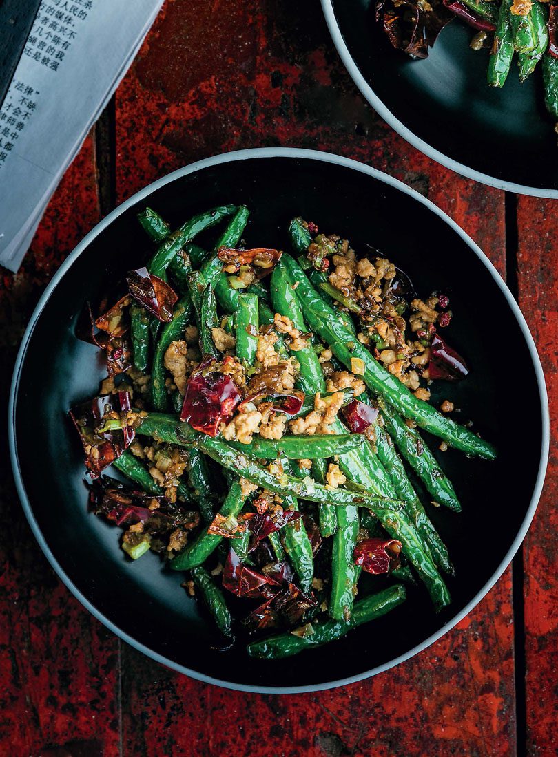 SICHUAN DRY-FRIED GREEN BEANS SICHUAN DRY-FRIED GREEN BEANS