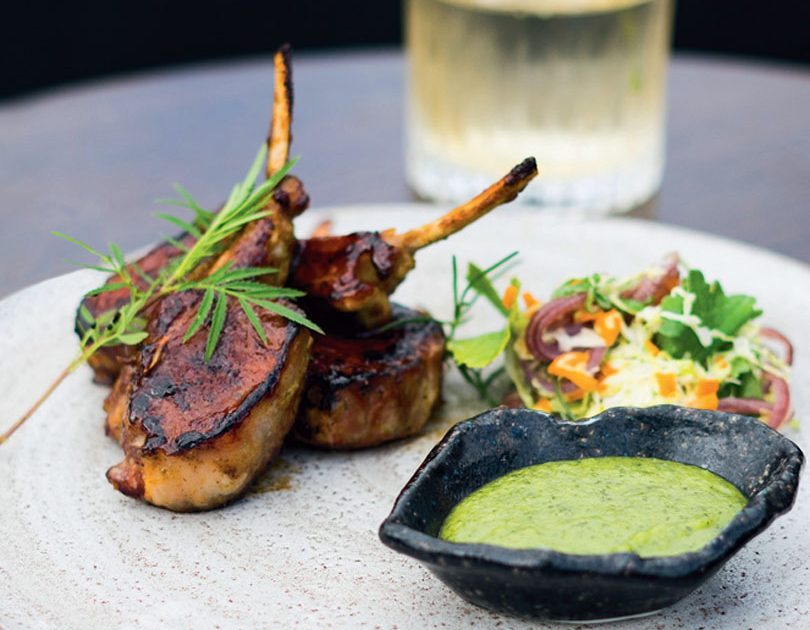 SPRING TE MANA LAMB RACK, CORIANDER & LIME MISO & JAPANESE SALAD