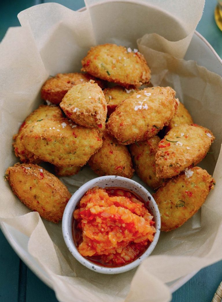 TOFU FRITTERS WITH TOMATO SAMBAL BREGEDAL TAHU Cuisine Magazine