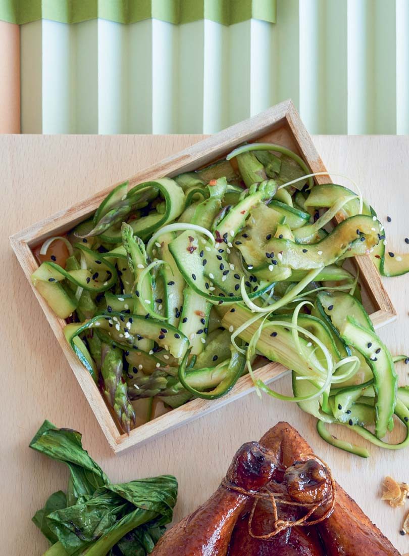 SPRING CUCUMBER & ASPARAGUS SALAD SPRING CUCUMBER & ASPARAGUS SALAD