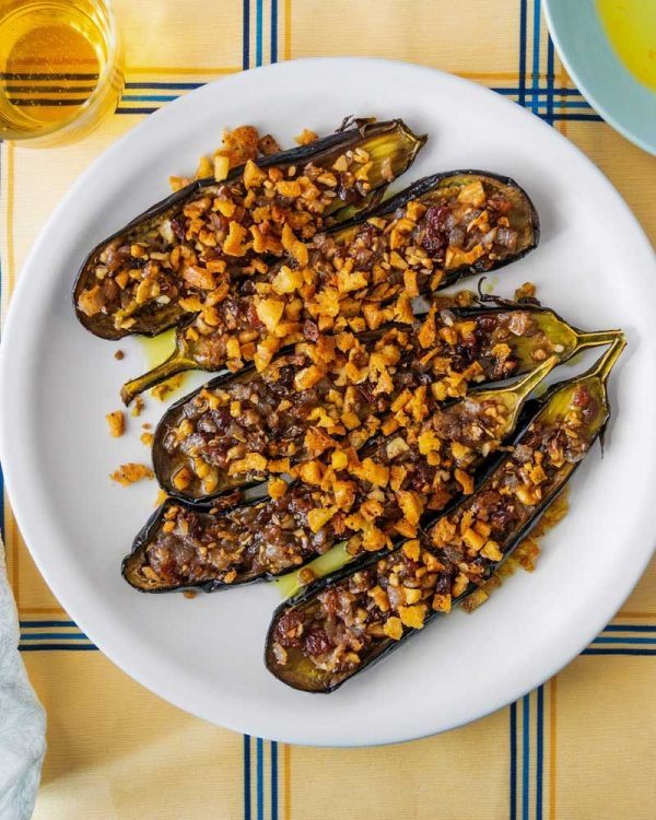 EGGPLANTS WITH SWEET & SOUR ONIONS, RAISINS & CRUMBS Cuisine Magazine From New Zealand to