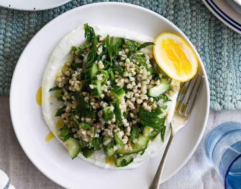 BUCKWHEAT SALAD WITH WHIPPED FENNEL FETA