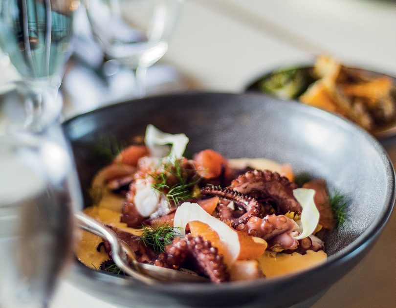 OCTOPUS WITH GRAPEFRUIT & CITRUS MAYO