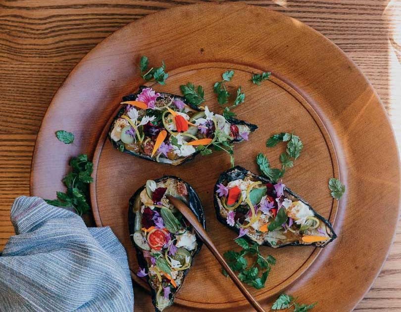 CHARCOAL EGGPLANT WITH CUMIN DRESSING