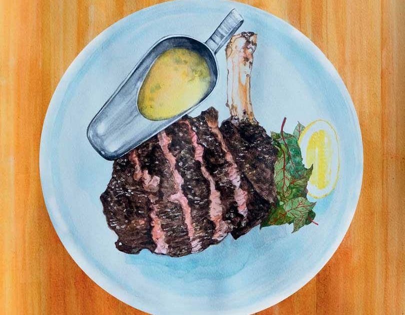 RIBEYE ON THE BONE WITH BÉARNAISE SAUCE