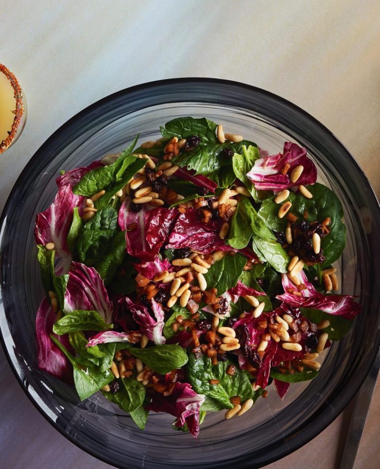 SPINACH & RADICCHIO SALAD WITH AGRODOLCE - Cuisine - For the love of