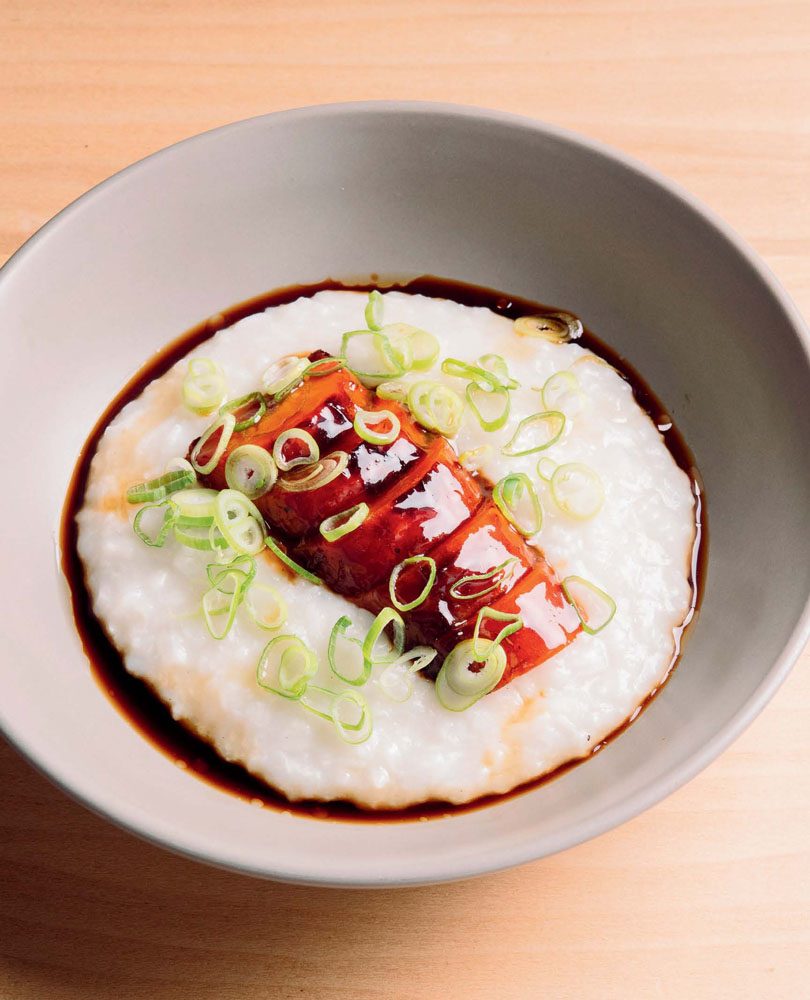 CARROT CHAR SIU WITH LAST NIGHT’S RICE CONGEE