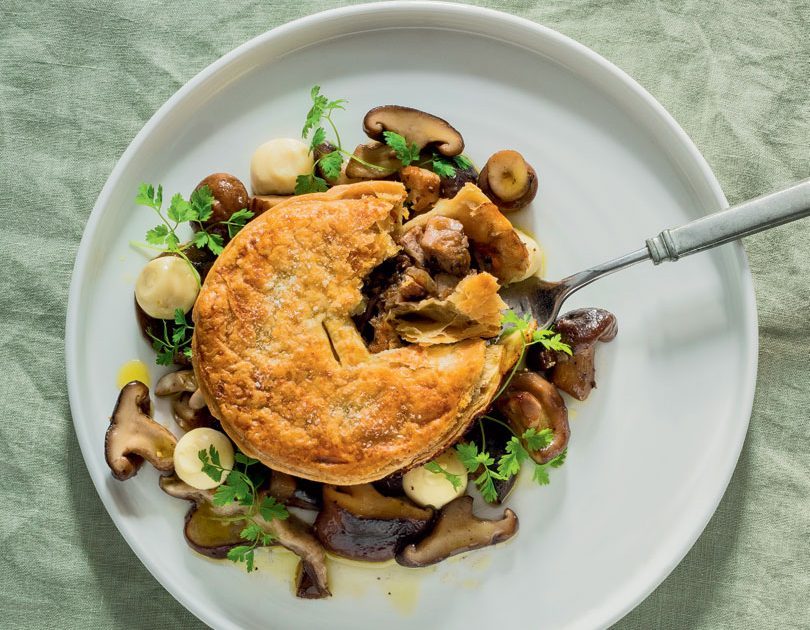 OXTAIL & PORK BELLY PIE
