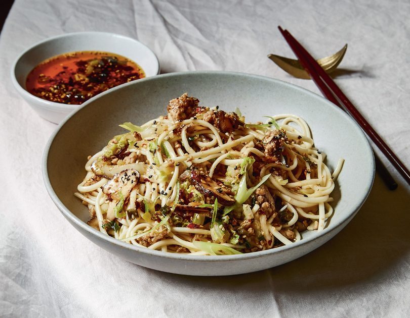 SPICY PORK & SHIITAKE UDON NOODLES