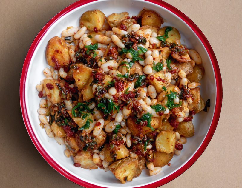 ROASTED POTATOES & CANNELLINI BEAN SALAD