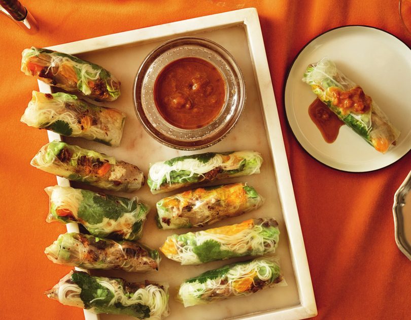 DUCK & GRAPEFRUIT RICE PAPER ROLLS