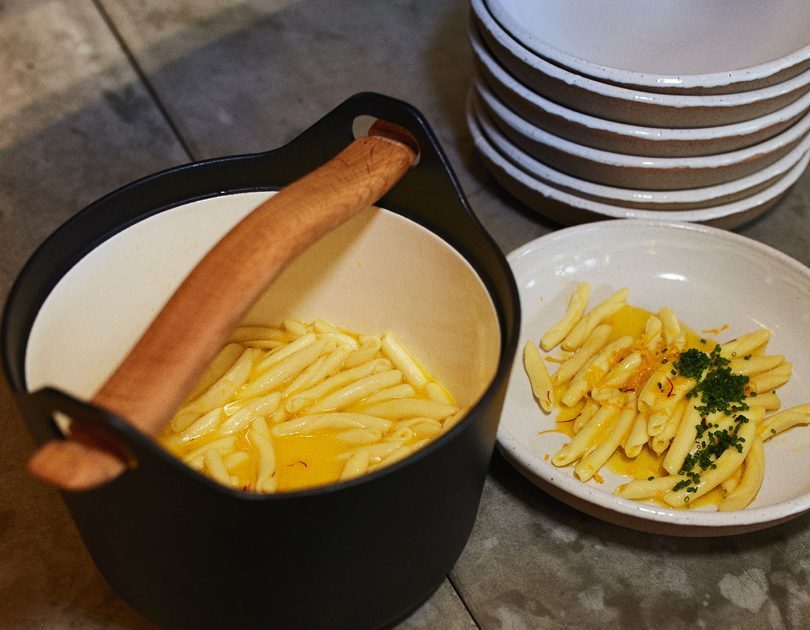 HAND-ROLLED CASARECCE WITH LEMON & SAFFRON