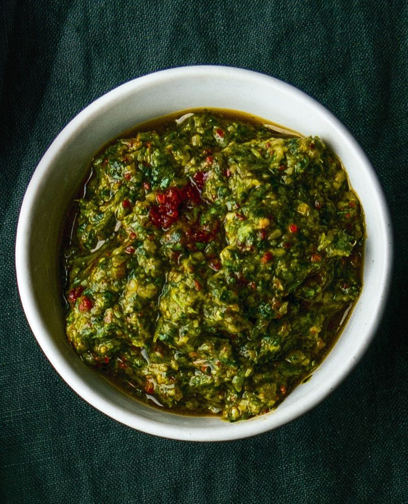 SWEET, SOUR, SALTY, SPICY TAMARIND & CORIANDER PESTO SWEET, SOUR, SALTY, SPICY TAMARIND & CORIANDER PESTO