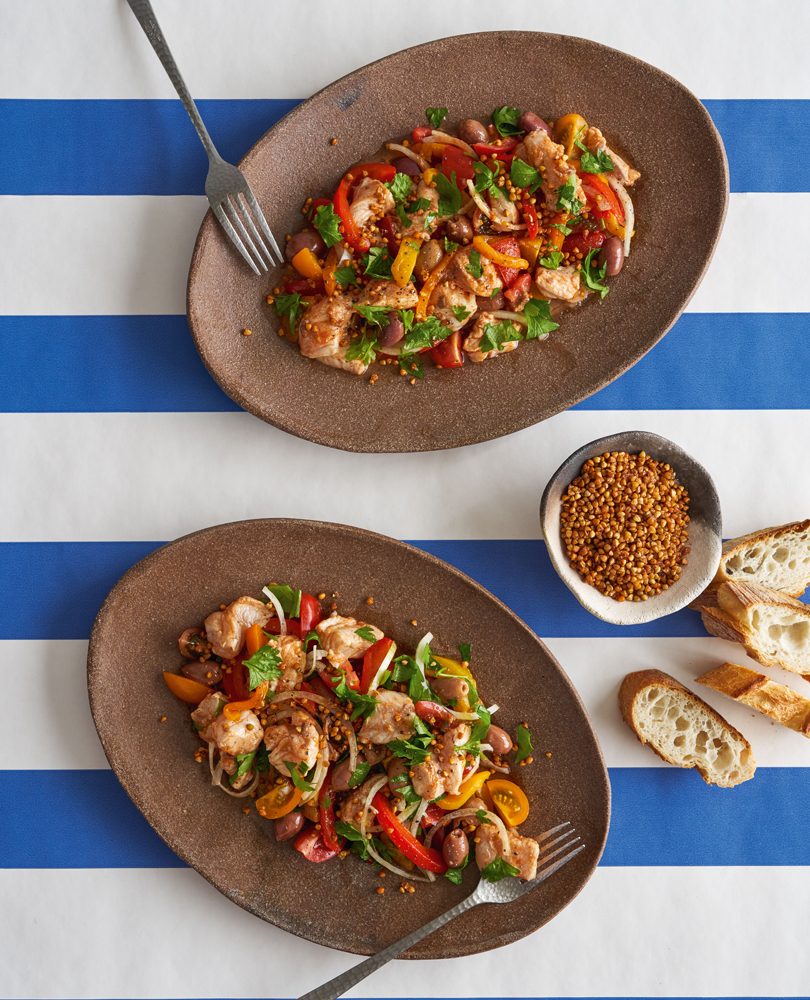 RAW FISH WITH TOMATO, SMOKED PAPRIKA, OLIVE & CAPSICUM