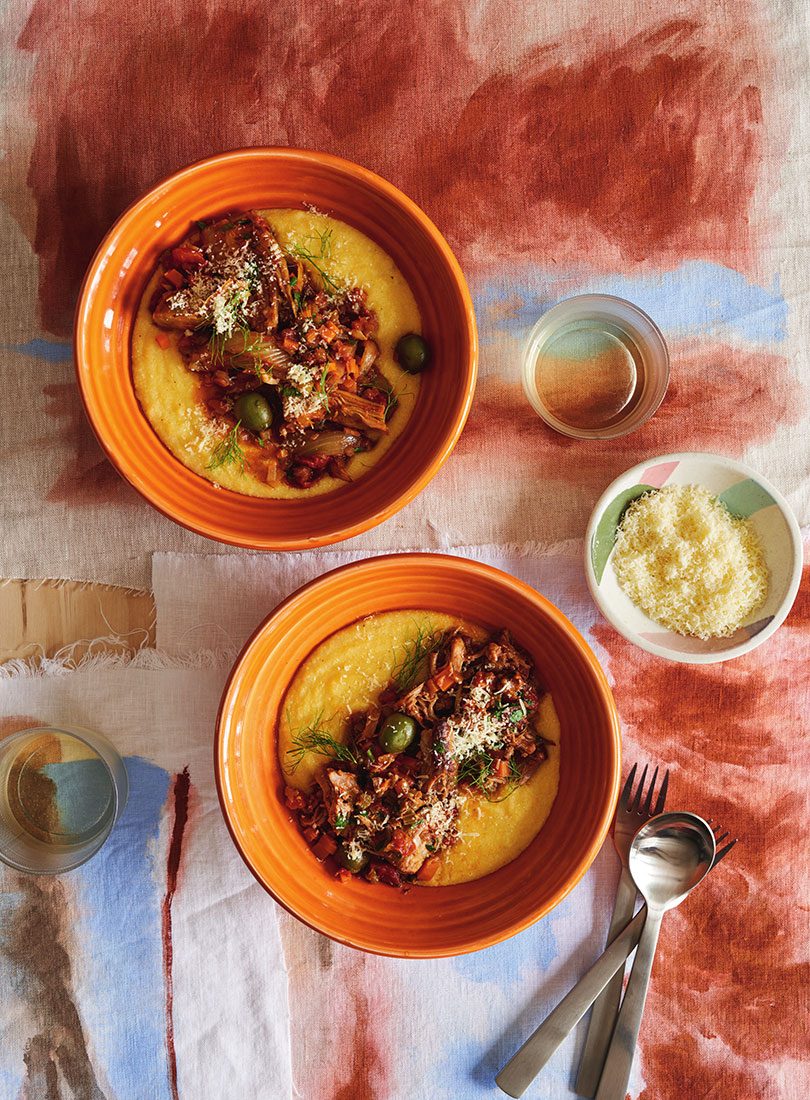 SLOW-COOKED PORK RAGÙ / ARTICHOKE & FENNEL RAGÙ FOR PAPPARDELLE OR POLENTA