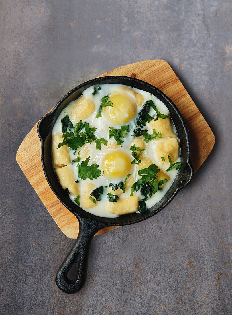 Ricotta Gnocchi, Kale & Quail Eggs Cuisine Magazine From New