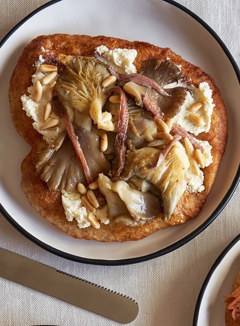 Oyster Mushrooms With Anchovy & Ricotta - Cuisine Magazine - From New Zealand to the World