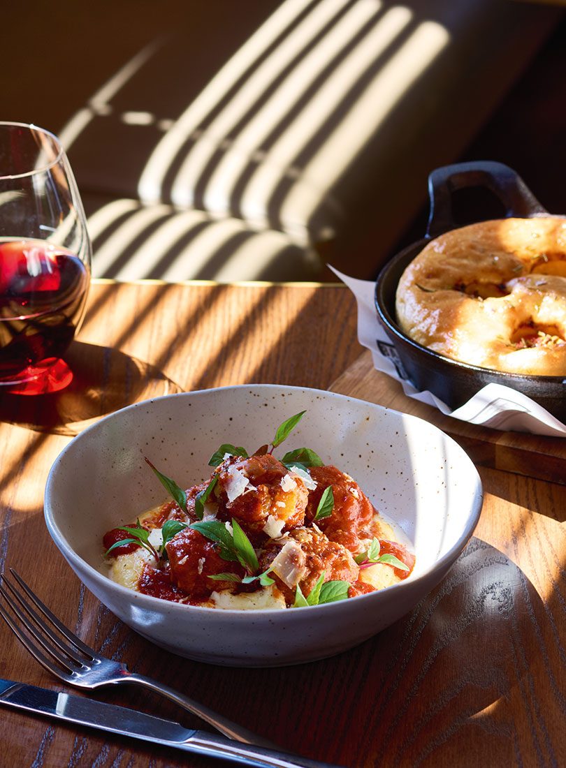 MEATBALLS WITH PARMESAN POLENTA & BUFFALO MOZZARELLA - Cuisine Magazine - From New Zealand to the Wo