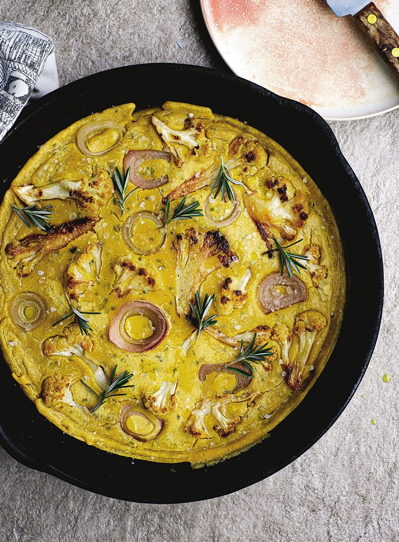 Roasted Cauliflower & Shallot Socca Cuisine Magazine From New