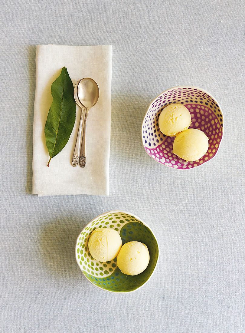 Peach-Leaf Ice Cream - Cuisine Magazine - From New Zealand to the World