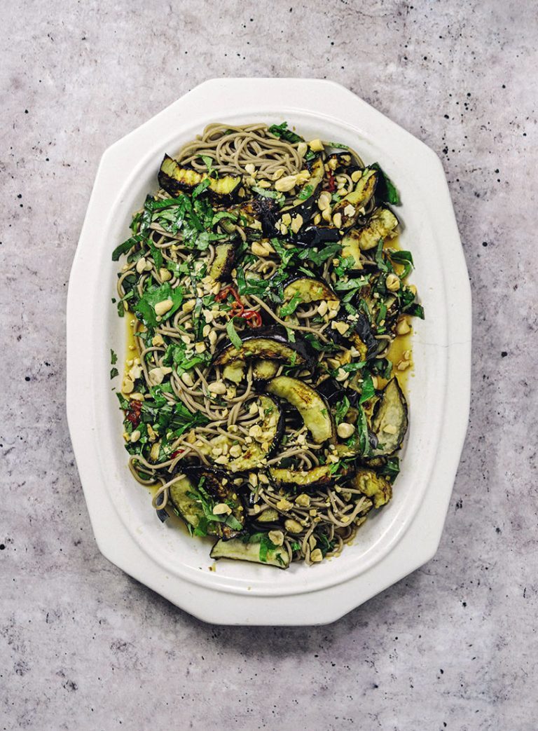 Grilled Eggplant & Soba Noodle Salad With Nearly Nuóc Cham Cuisine