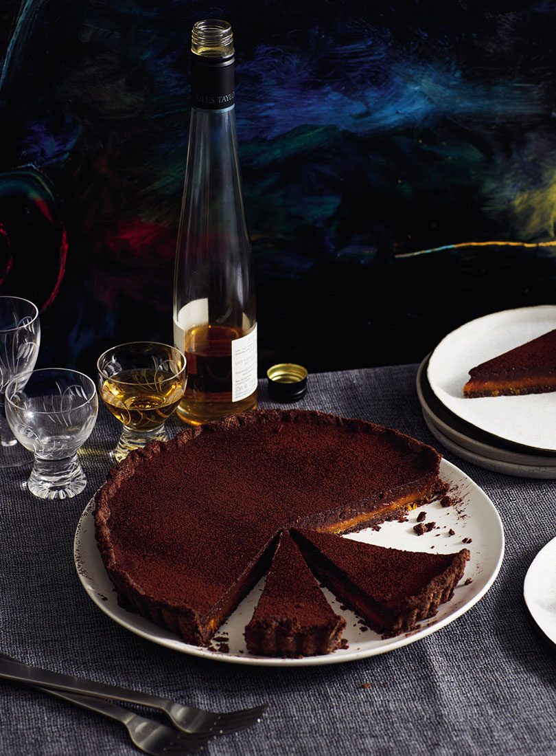 Chocolate Tart With Apricots - Cuisine Magazine - From New Zealand to the World