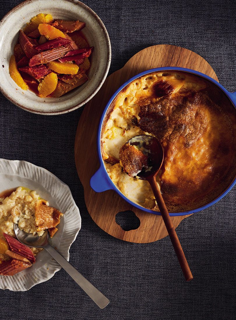 Ginger Rice Pudding With Rhubarb & Orange Compote - Cuisine Magazine - From New Zealand to the World