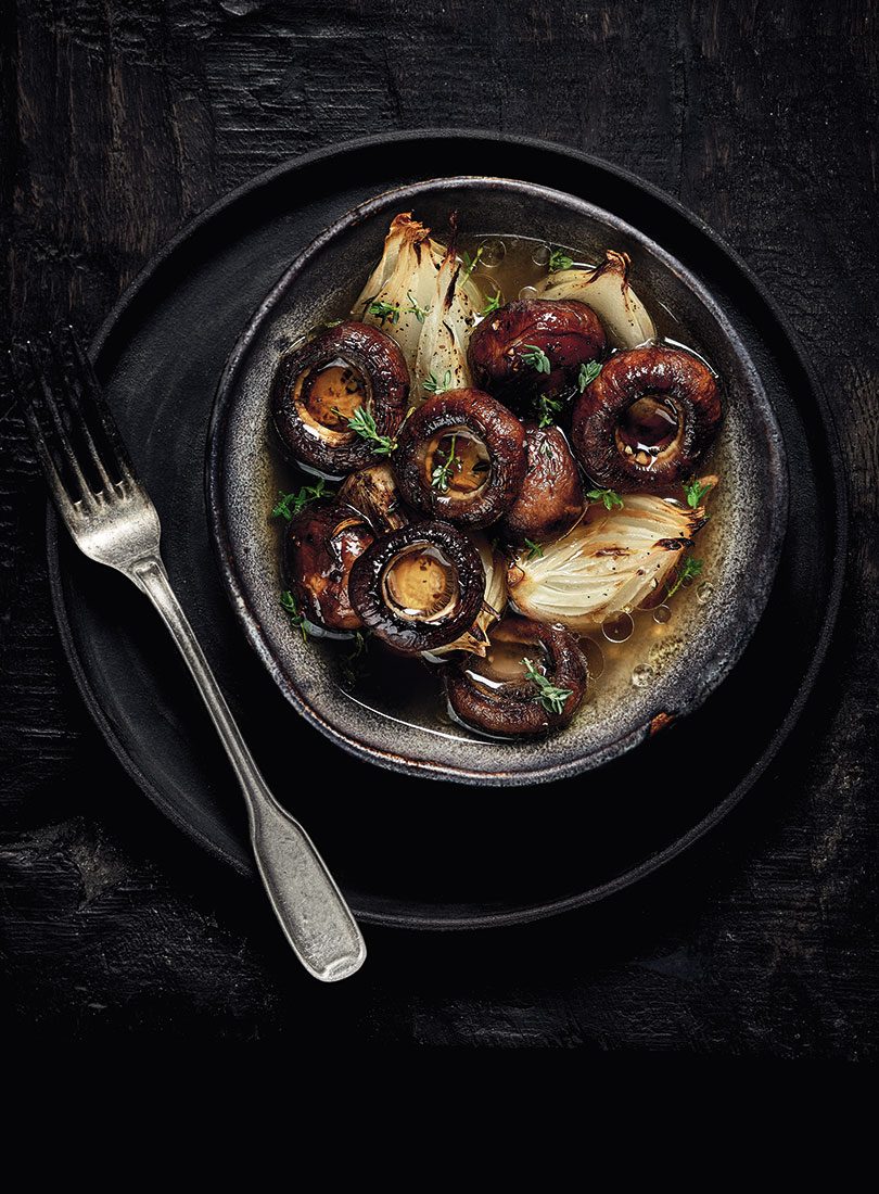 Roasted Mushrooms & Onions With Beer Broth Cuisine Magazine From New Zealand to the World