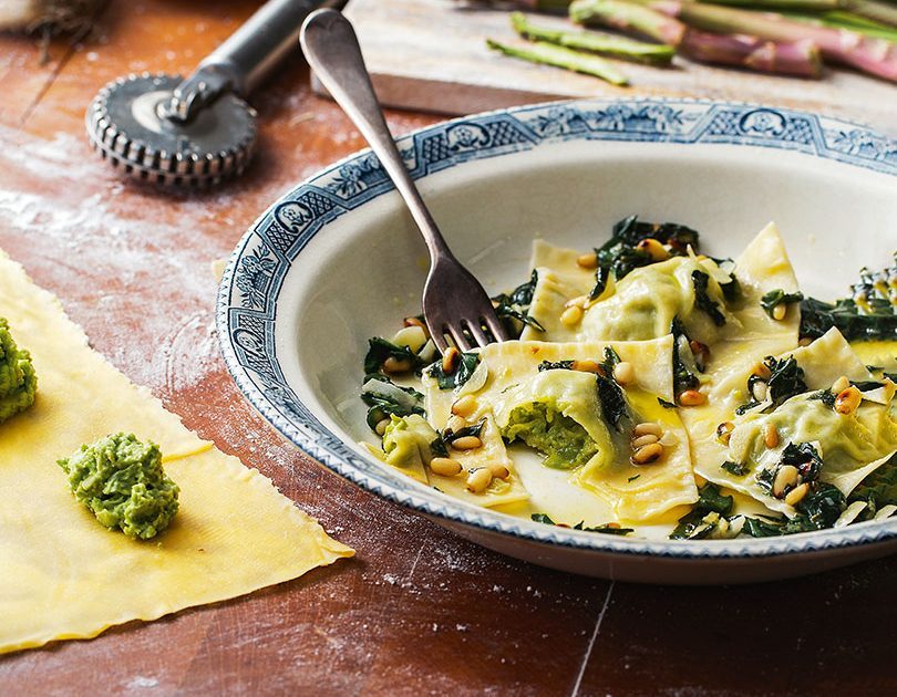 Asparagus & Lemon Ricotta Ravioli