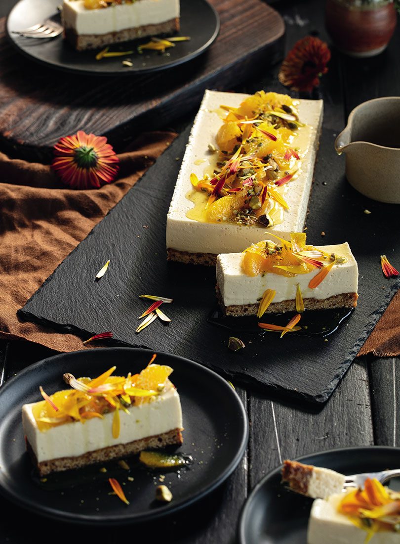 Almond Cheesecake With Orange Syrup - Cuisine Magazine - From New Zealand to the World