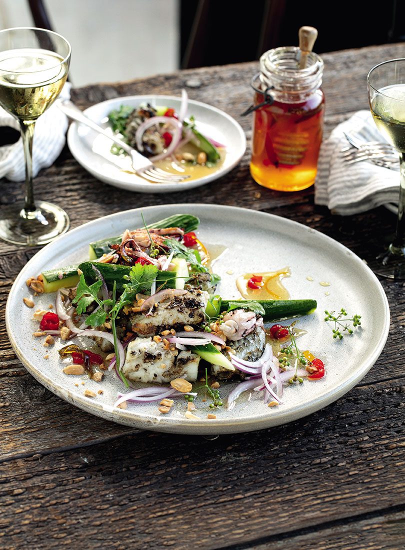 CHARRED SQUID WITH CHILLI-HONEY SYRUP - Cuisine Magazine - From New