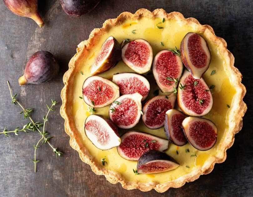Saffron Custard Tart