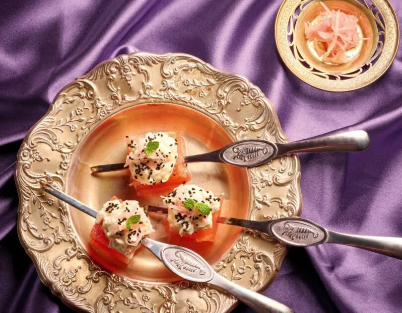 Watermelon & Crayfish with Wasabi Mayonnaise